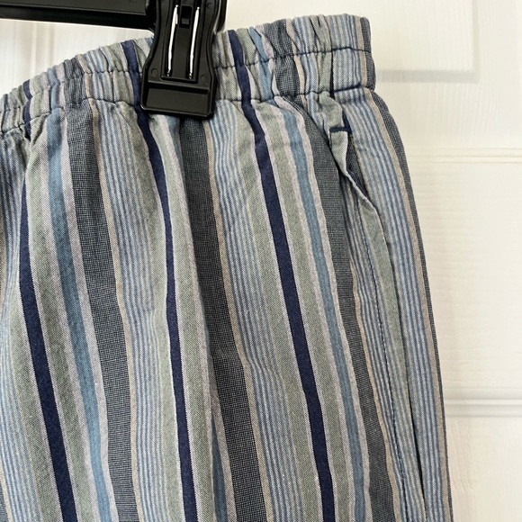 Serengeti Stripped Pull On Pants Blue/Multi Petite XL NWOT - Picture 6 of 8